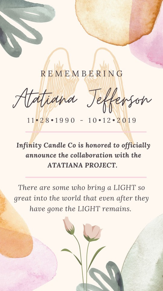 Atatiana Jefferson Tribute Candle - infinitycandlecompany