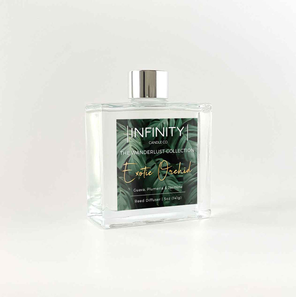 Exotic Orchid Reed Diffuser - The Wanderlust Collection - infinitycandlecompany