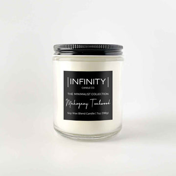Mahogany Teakwood Candle - The Minimalist Collection - infinitycandlecompany