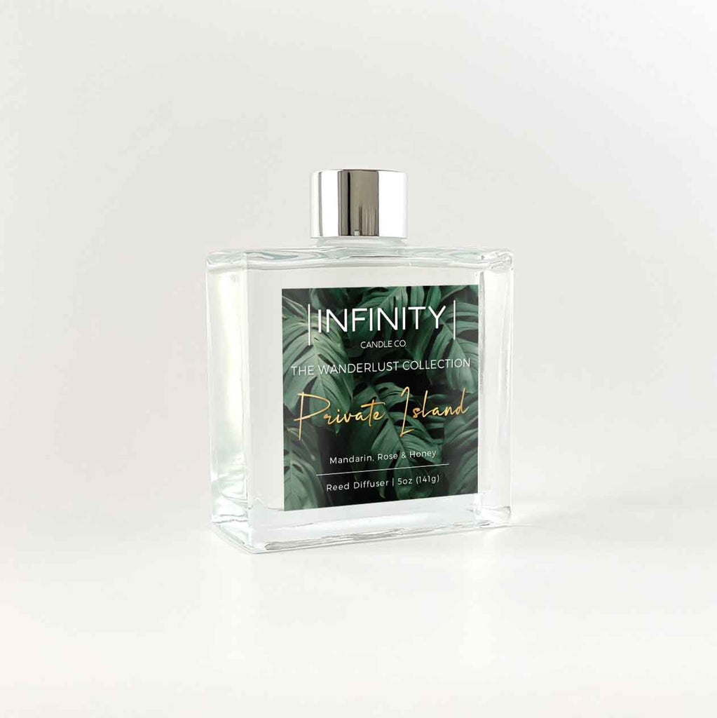 Private Island Reed Diffuser - The Wanderlust Collection - infinitycandlecompany